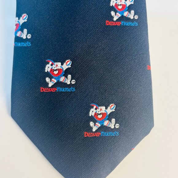 Vintage Denver Nuggets Rocky The Miner Tie NBA Basketball Pickaxe Prospector - Picture 2 of 9